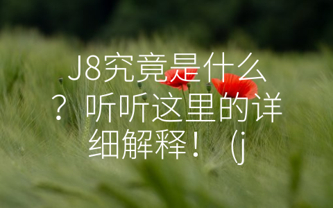 J8究竟是什么？听听这里的详细解释！ (j8是什么意思)