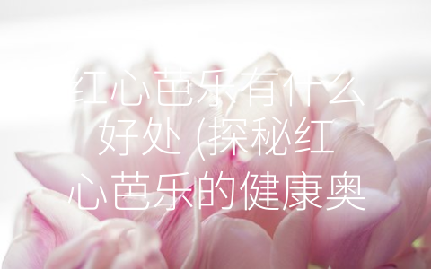 红心芭乐有什么好处 (探秘红心芭乐的健康奥秘)