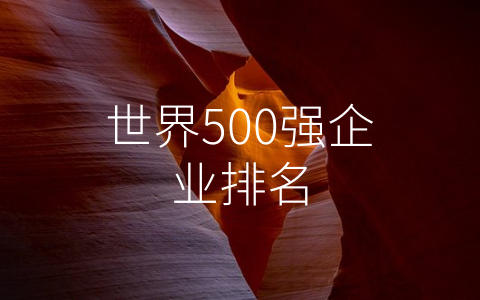 世界500强企业排名