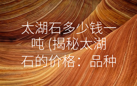 太湖石多少钱一吨 (揭秘太湖石的价格：品种、纹理、颜色和市场供需关系是关键)