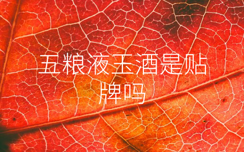 五粮液玉酒是贴牌吗