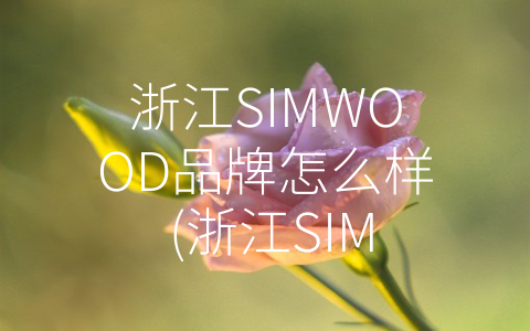 浙江SIMWOOD品牌怎么样 (浙江SIMWOOD——中国木制家居的创新引领者)