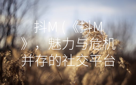 抖M (《抖M》，魅力与危机并存的社交平台)