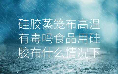 硅胶蒸笼布高温有毒吗食品用硅胶布什么情况下需要更换 (硅胶蒸笼布的安全使用指南)