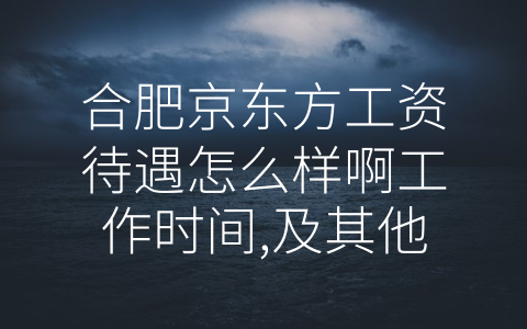 合肥京东方工资待遇怎么样啊工作时间,及其他方面的…知道 (选择合肥京东方，享受优越工作待遇和完善福利保障)