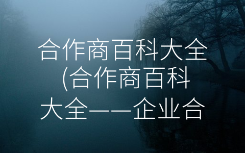 合作商百科大全 (合作商百科大全——企业合作伙伴关系的现状、特点和应用)