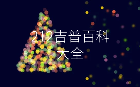 212吉普百科大全