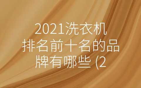 2021洗衣机排名前十名的品牌有哪些 (2021年洗衣机排名前十名品牌，性能如何？)