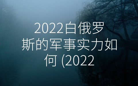 2022白俄罗斯的军事实力如何 (2022年白俄罗斯军事实力持续提升，防空能力优势明显)