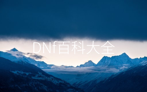 DNf百科大全