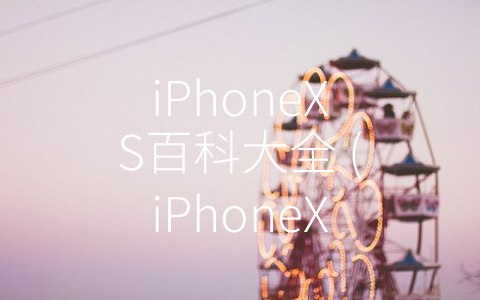 iPhoneXS百科大全 (iPhoneXS：超越同类产品的高端智能手机)