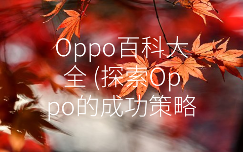 Oppo百科大全 (探索Oppo的成功策略)