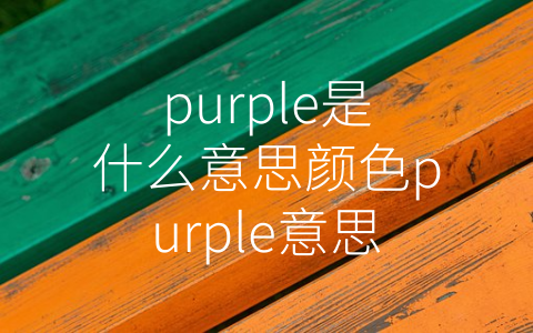 purple是什么意思颜色purple意思介绍 (紫色：一种神秘而美丽的颜色)