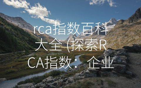 rca指数百科大全 (探索RCA指数：企业风险控制的完美解决方案)