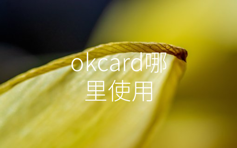 okcard哪里使用