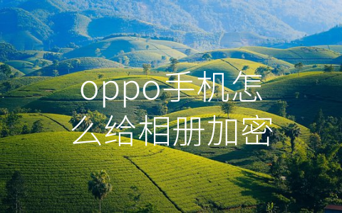 oppo手机怎么给相册加密