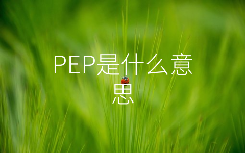 PEP是什么意思