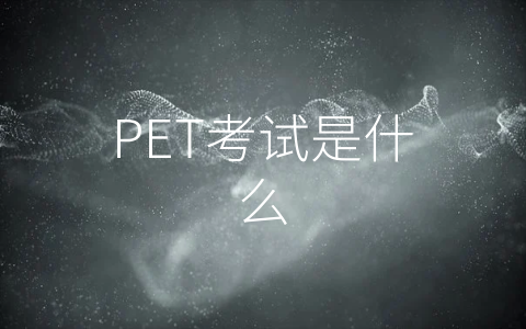 PET考试是什么